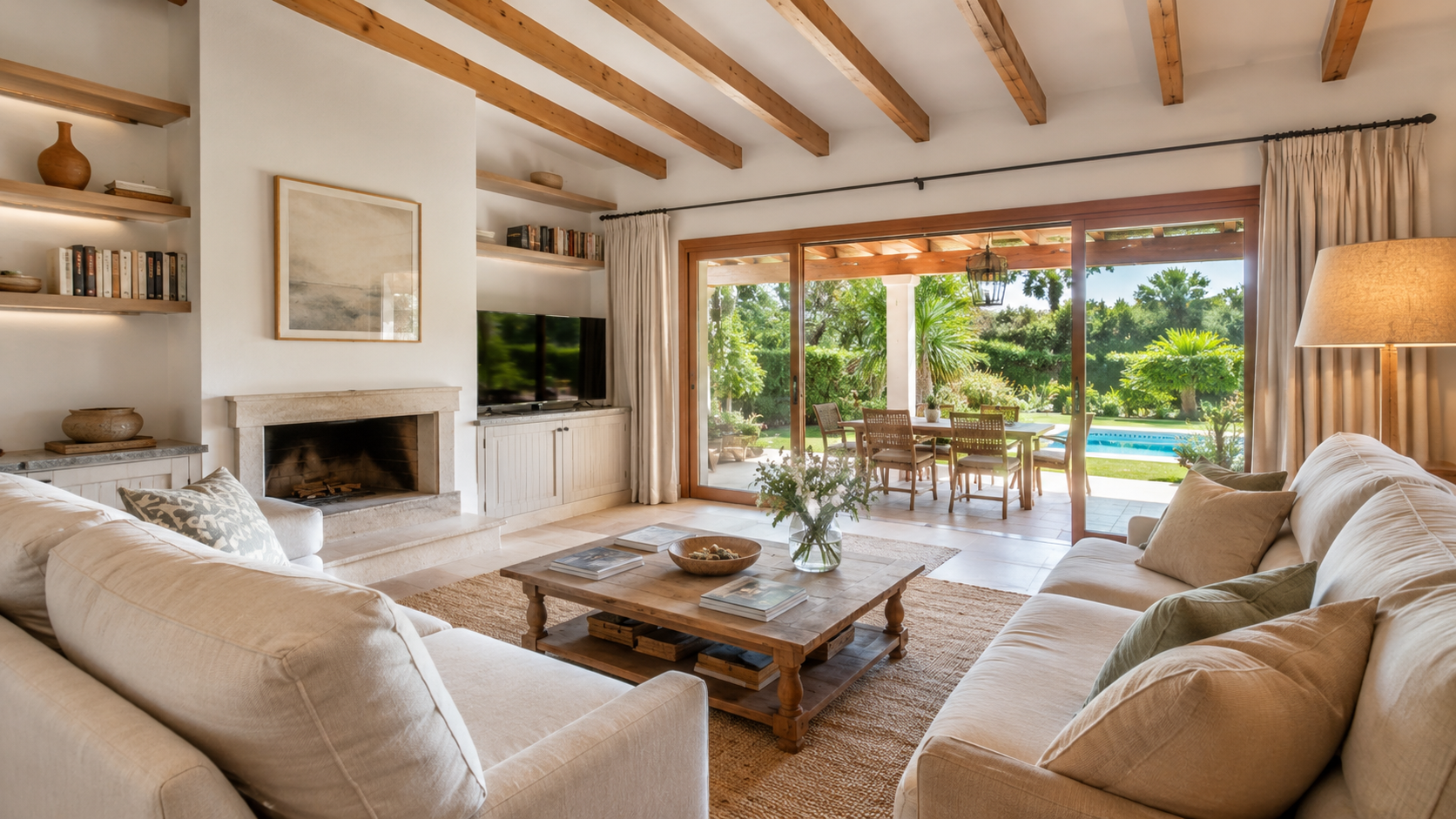 Imagen de Casa mediterranea con piscina